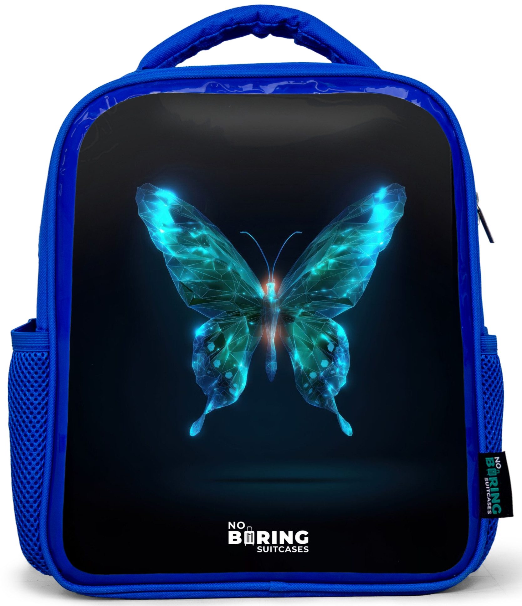 Rucksack Blau - Magischer digitaler Schmetterling