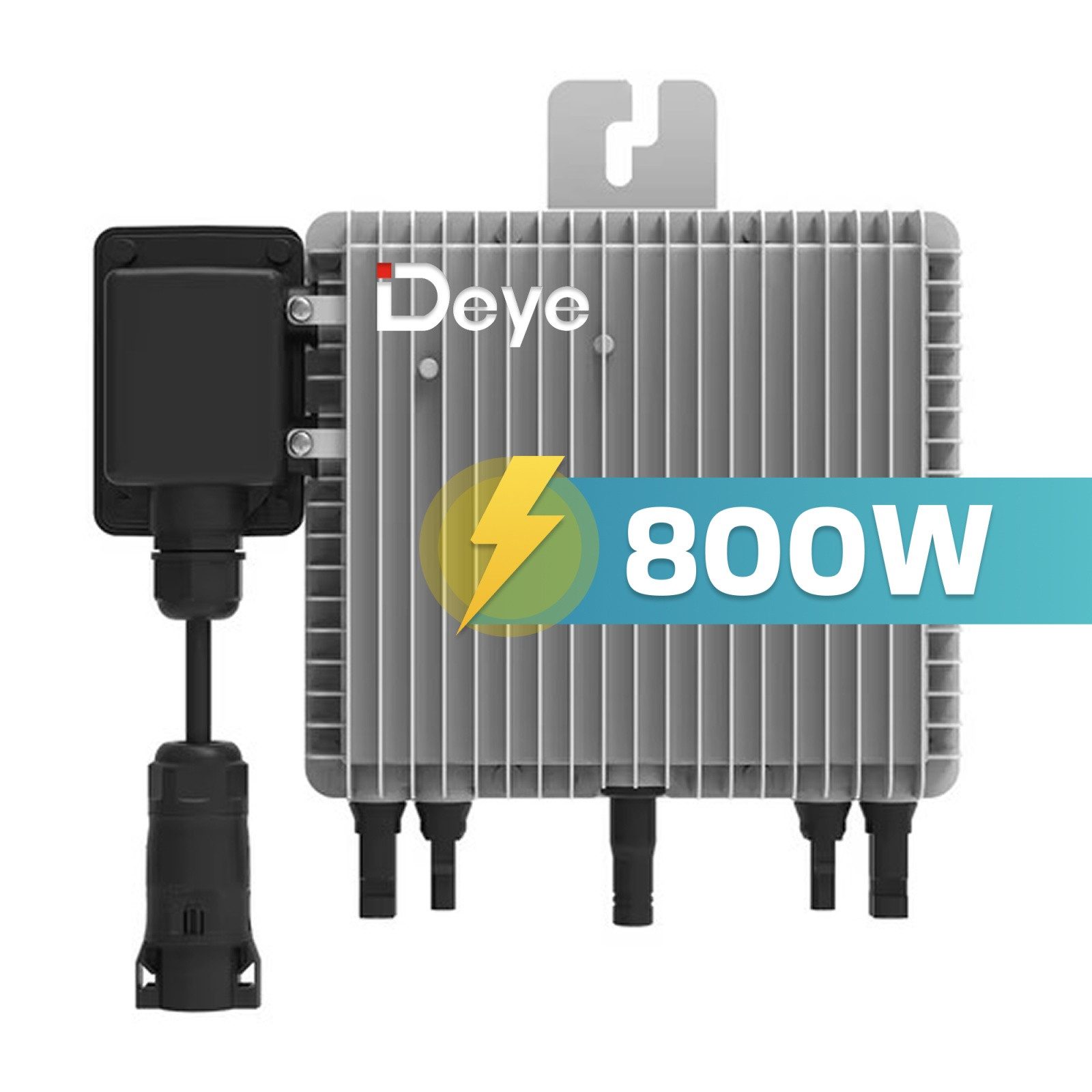 SUNNIVA Wechselrichter DEYE Mikro-Wechselrichter 800 Watt SUN-M80G4-EU-Q0, (für Balkonkraftwerk, IP67 wetterfest, Plug&Play Installation, 2 MPPT, WIFI, Micro Inverter)