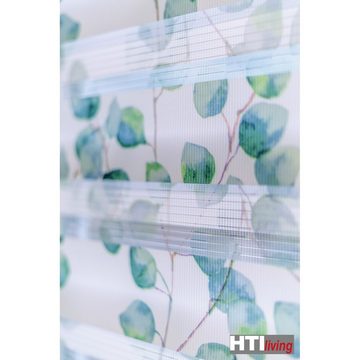 Doppelrollo Doppelrollo gemustert 45 x 150 Marisol, HTI-Living, halbtransparent, ohne Bohren, Klemmfix, Festmaß freihängend ohne Bohren Klemmfix