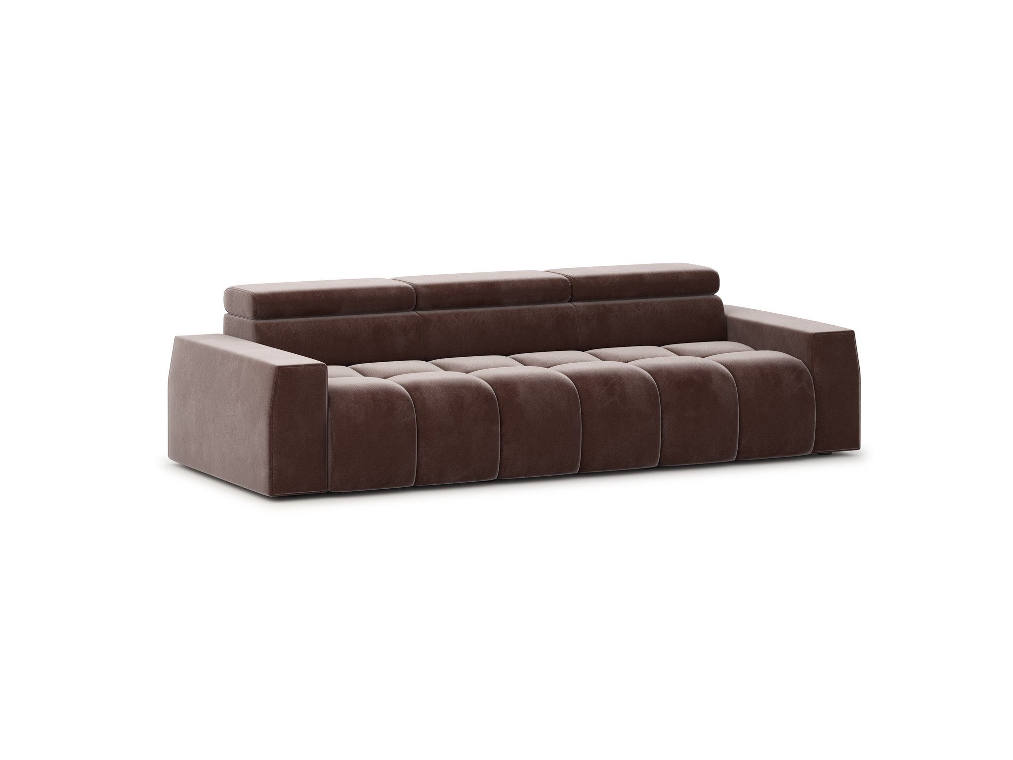 Fun Möbel Big-Sofa Couchgarnitur DARCY Megasofa in Stoff Salvador, Einstellbare Kopfstützen (x3)