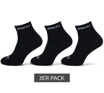 O'Neill Sportsocken »3er Pack O´NEILL Strümpfe Sneaker-Socken Quarter Socks 750003 Söckchen Schwarz«