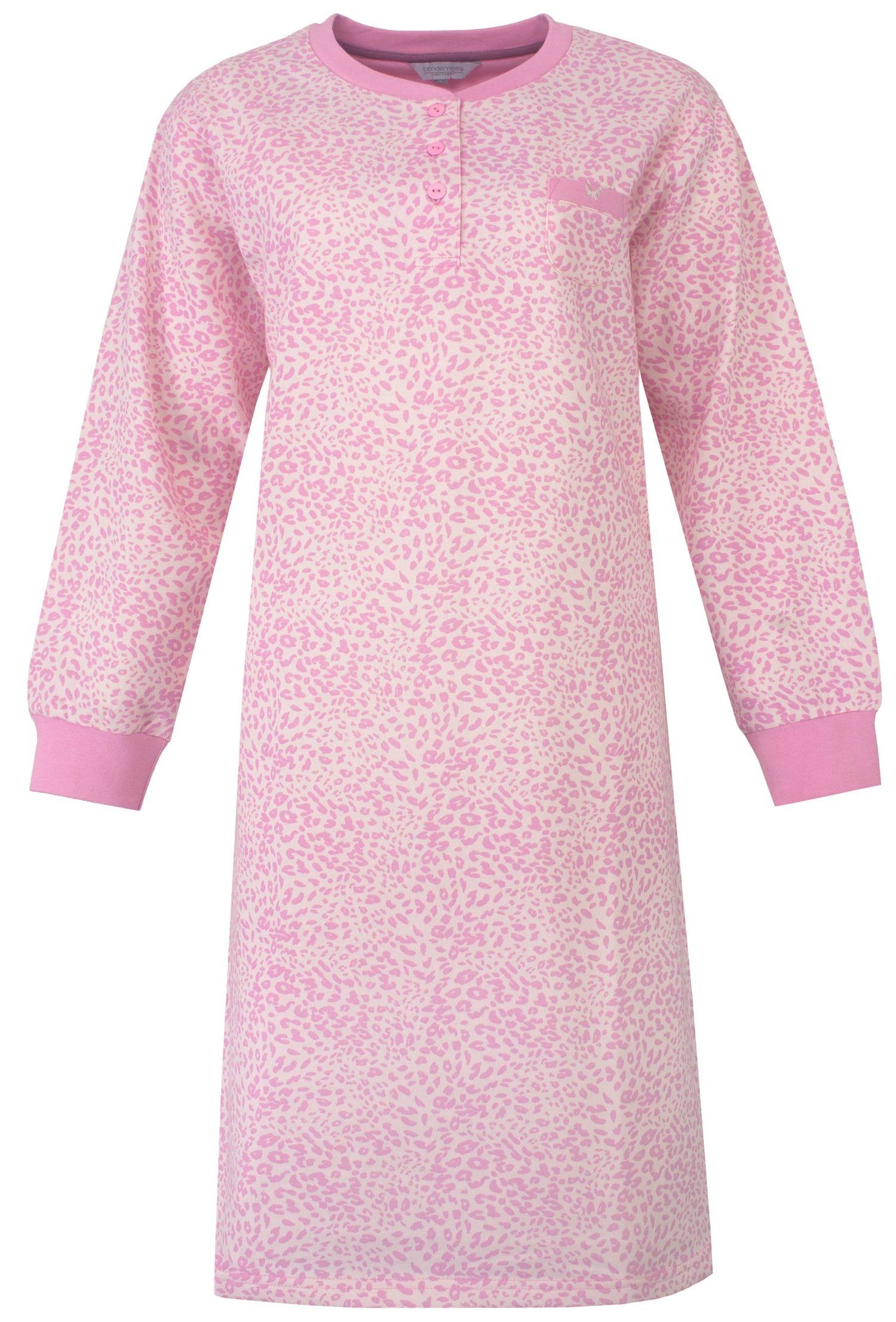Tenderness Nachthemd Damen Microfleece Nachthemd (2-tlg) warme Qualität