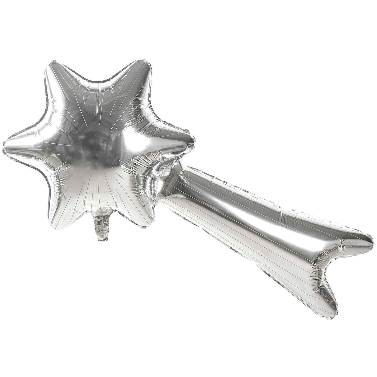 Rico Design Weihnachtsfigur Folienballon Sternschnuppe, silber