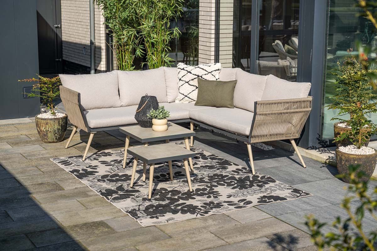 Garden Impressions Gartenlounge-Set "Kreta", Rope Gartenmöbelset, günstig online kaufen