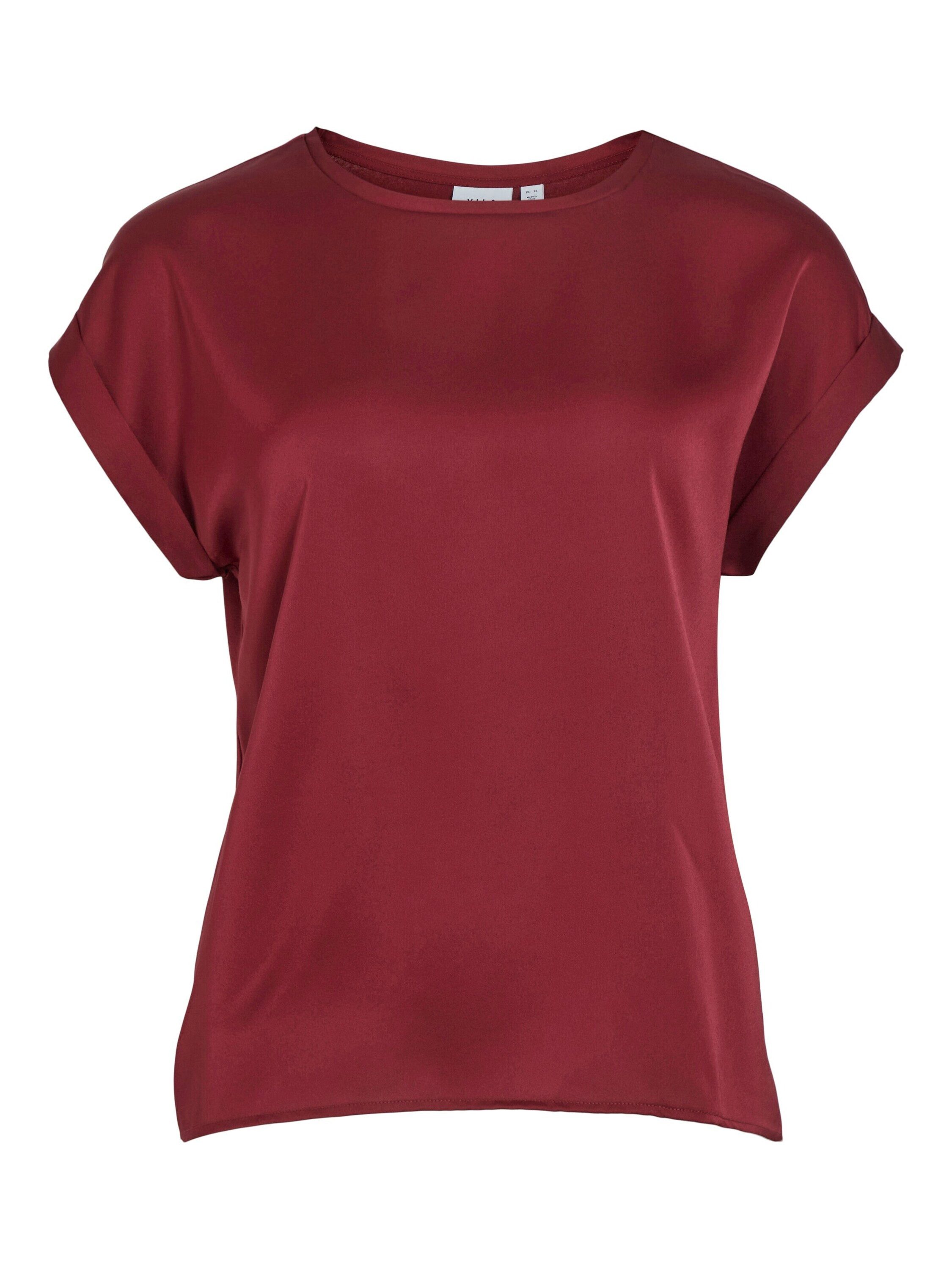 Vila T-Shirt Satin Blusen Kurzarm Basic günstig online kaufen