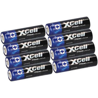 XCell 8x XTREME Lithium Batterie AA Mignon FR6 L91 XCell 2x 4er Blister Batterie