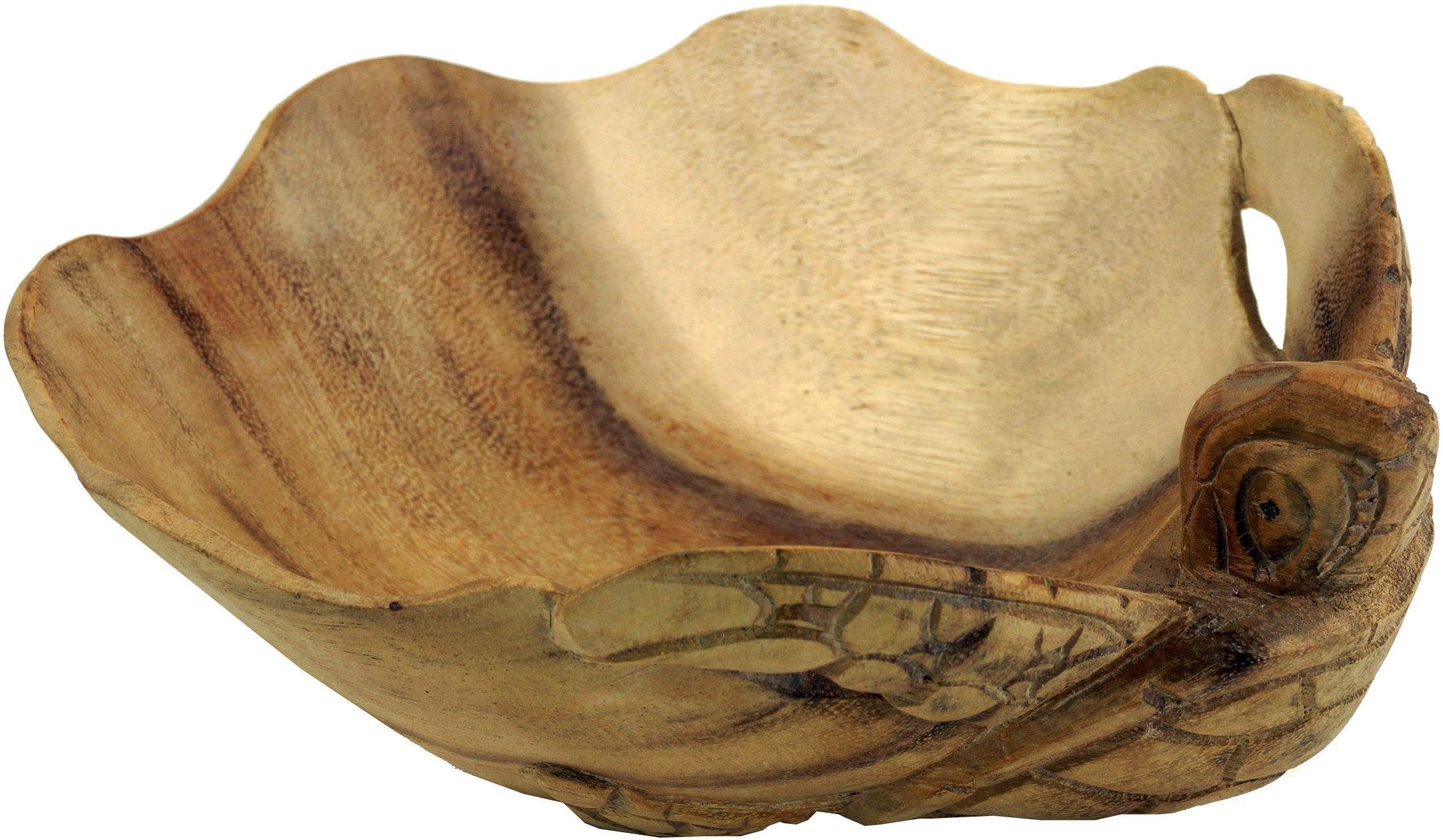 Guru-Shop Dekoschale Obstschale aus Holz, geschnitzte günstig online kaufen