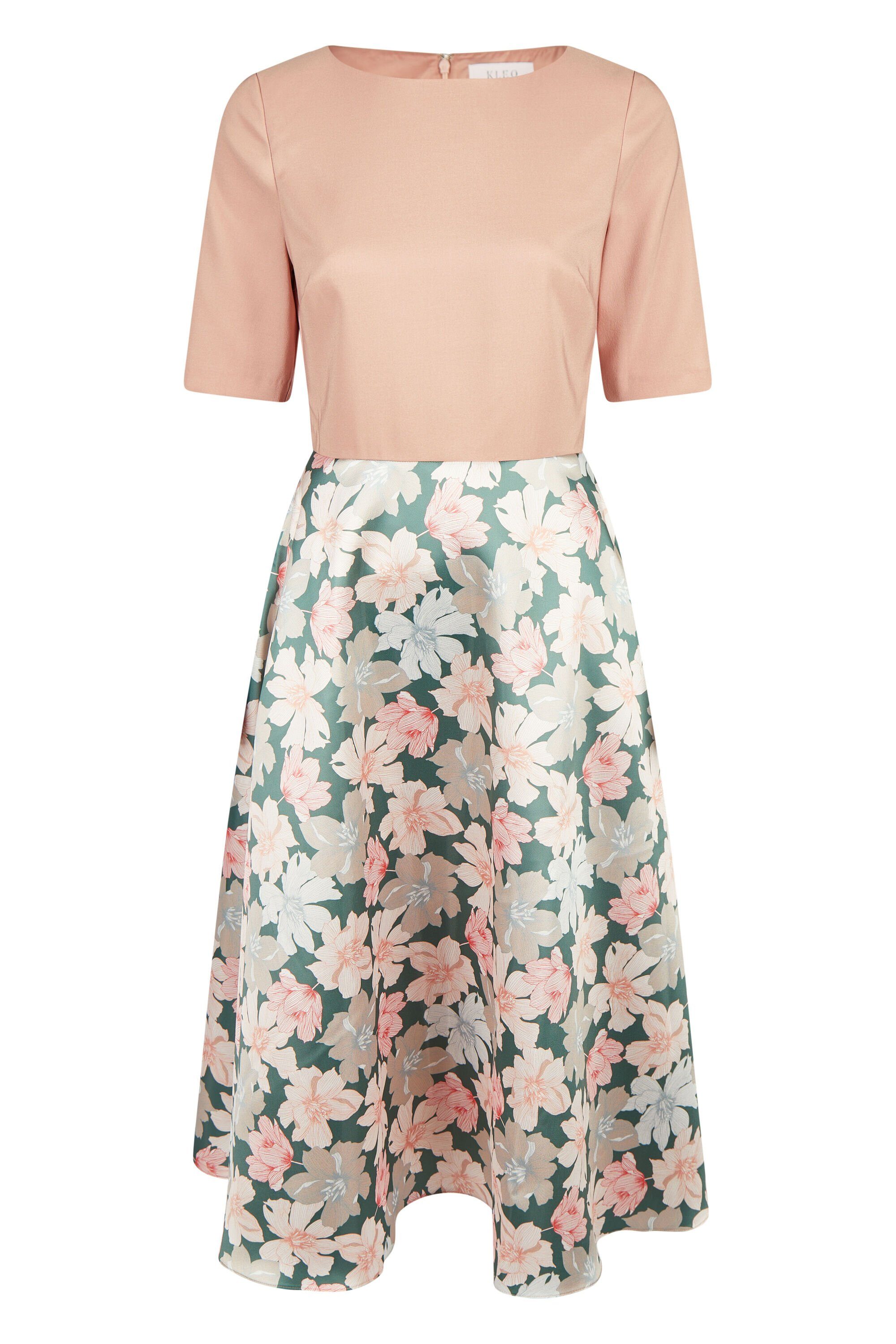 Kleo Abendkleid (1-tlg) mit handgezeichnetem Blumenprint günstig online kaufen