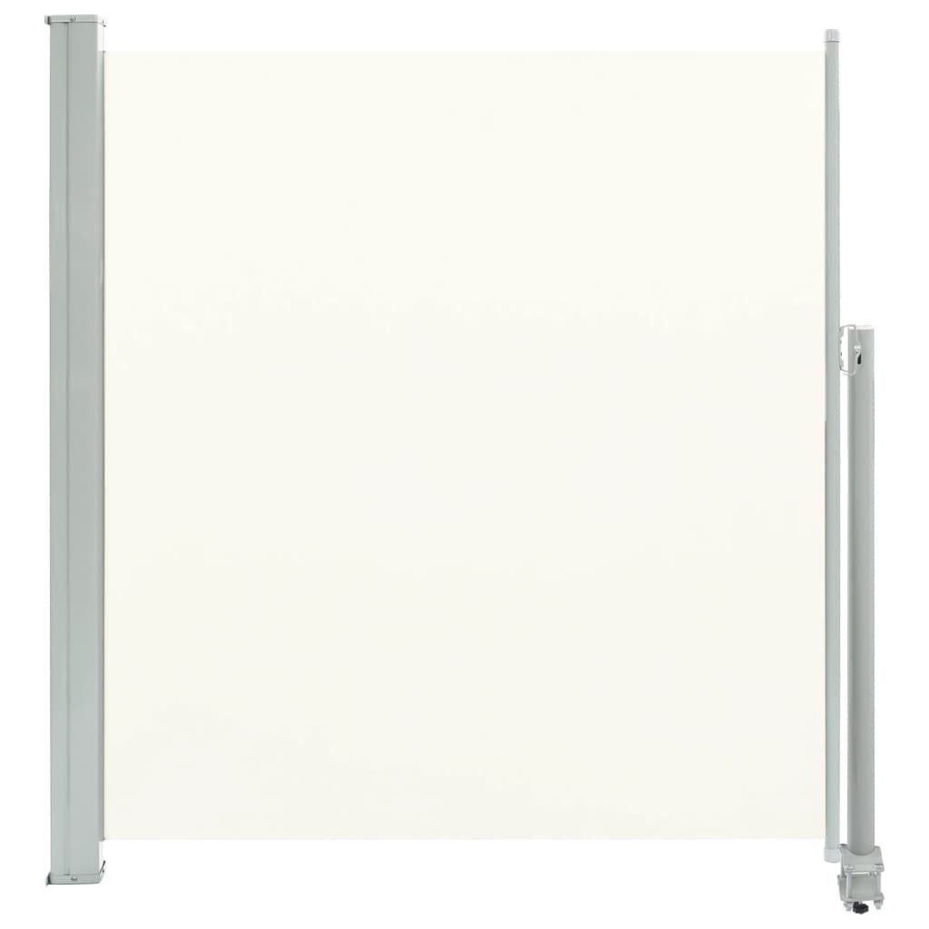 vidaXL Seitenmarkise 140 x 300 cm Ausziehbare Seitenmarkise 140x300 cm Creme