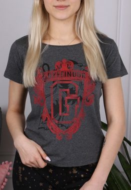 Sarcia.eu T-Shirt Dunkelgraues T-Shirt für Damen GRYFFINDOR Harry Potter