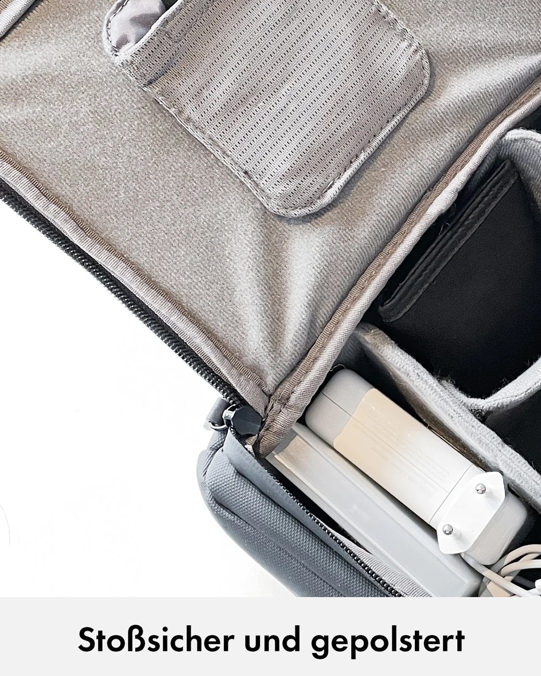 onemate Rucksack Camera Module / schwarz (1-tlg), Vielseitiges Modul ideal für Kamera- und Technik Equipment