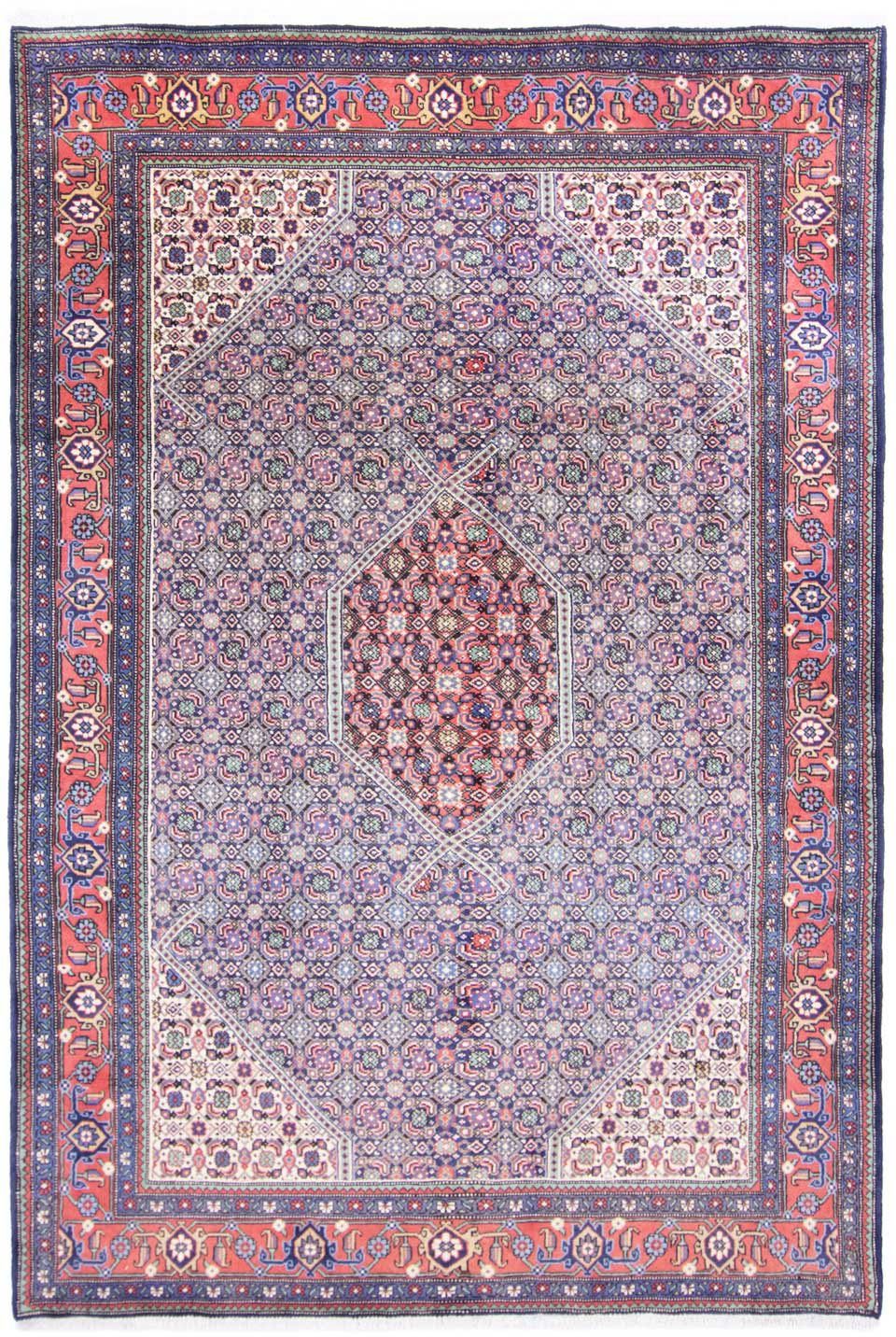 Wollteppich Ardebil Medaillon Blu 298 x 195 cm, morgenland, rechteckig, Höhe: 10 mm, Unikat mit Zertifikat
