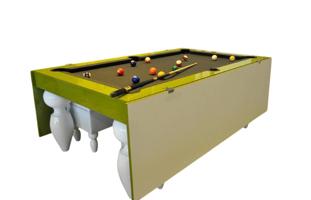 Billardtisch Multifunktionstisch in Holzoptik mit Billard- und Esstisch-Funktion
