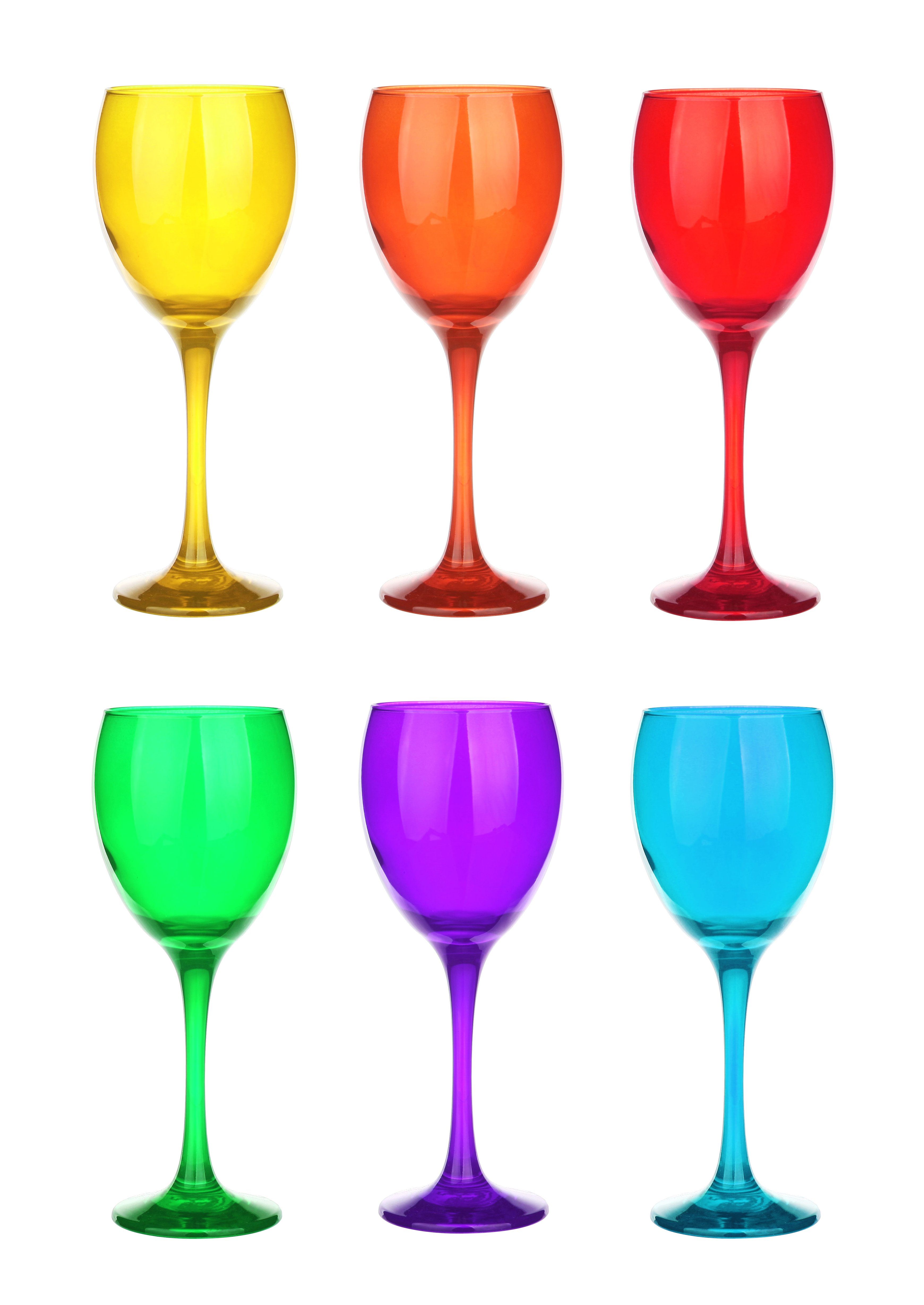 Sendez Weinglas Weingläser 300ml im 6er-Pack Mix Weinglas Rotweingläser Weißweinglas, 6-tlg., Glas