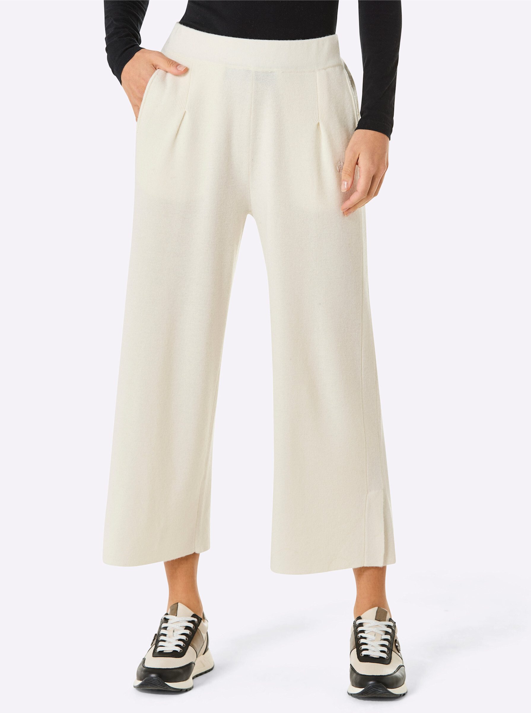 creation L Shorts Merino-Kaschmir-Culotte komfortabel