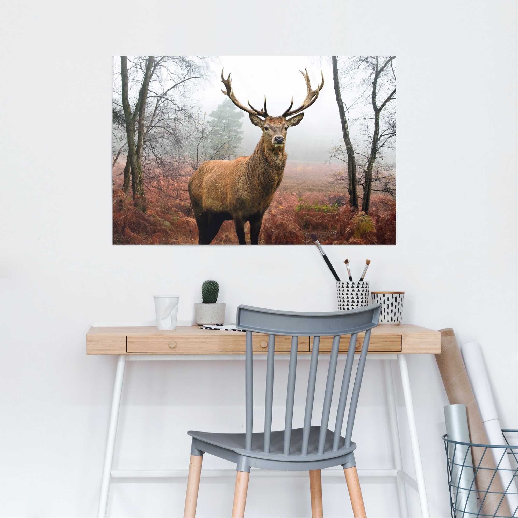 Reinders! Poster Hirsch im Wald, (1 St)