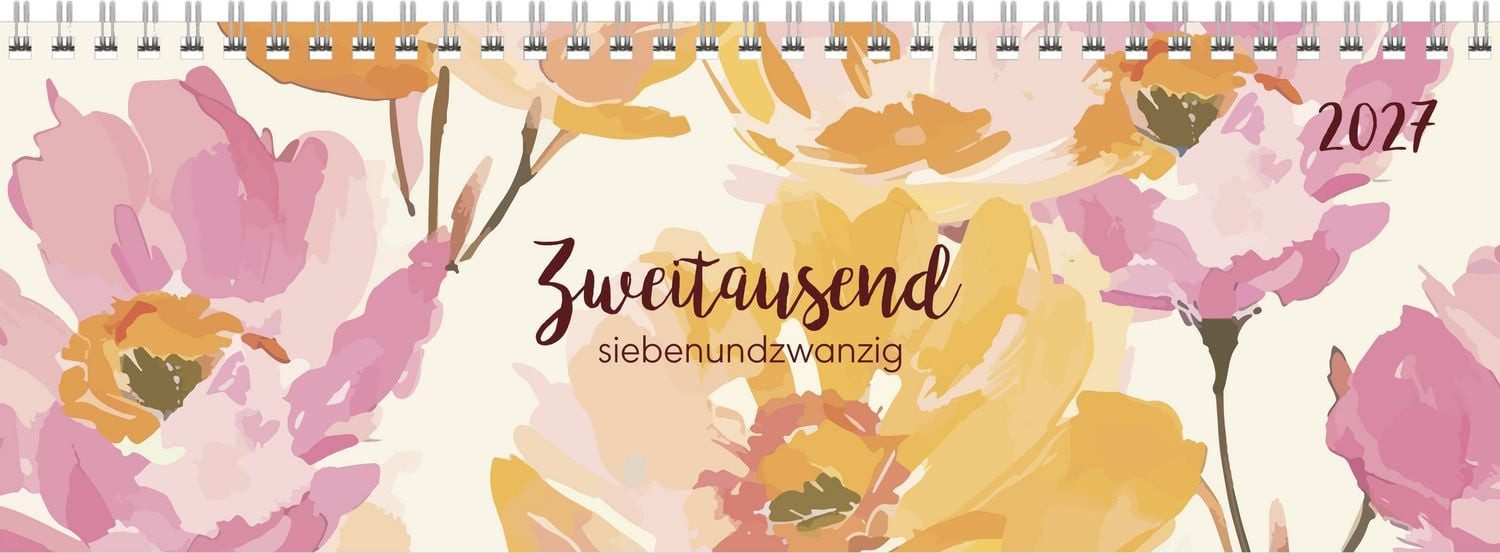Querkalender Tischquerkalender Style Rosen 2027