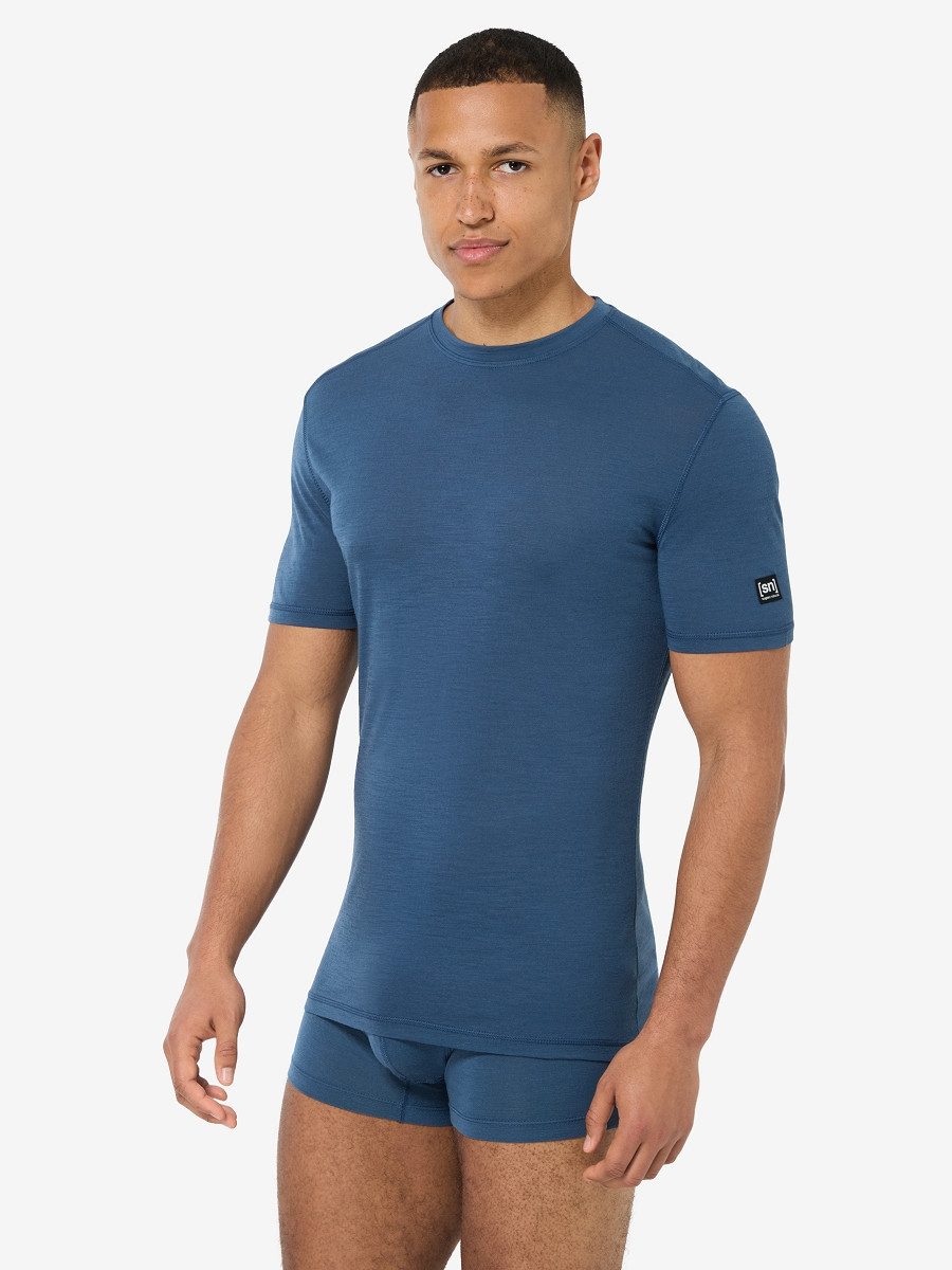 SUPER.NATURAL Funktionsshirt Base Layer für Herren M SIERRA140 TEE aus atmungsaktivem Merino-Mix
