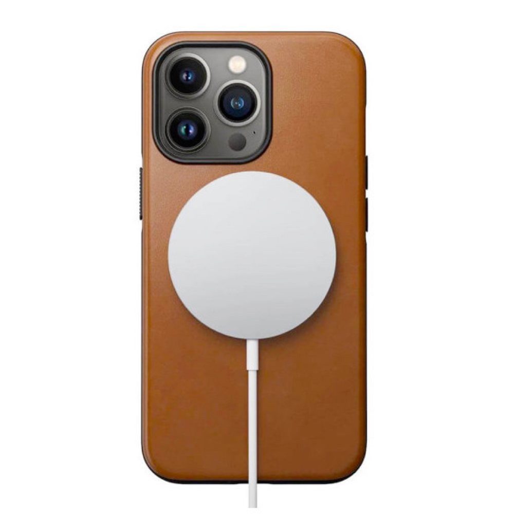 Nomad Smartphone-Hülle Modern Leather Case, für iPhone 14 Plus, English Tan