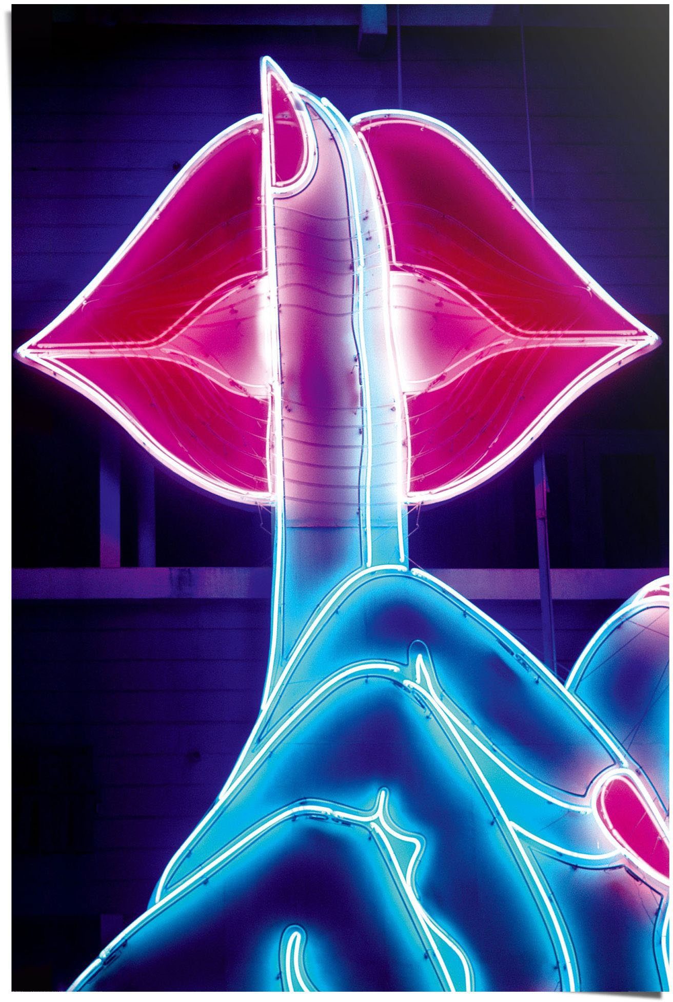 Reinders! Poster »Neon Lips«, (1 Stück)-Otto