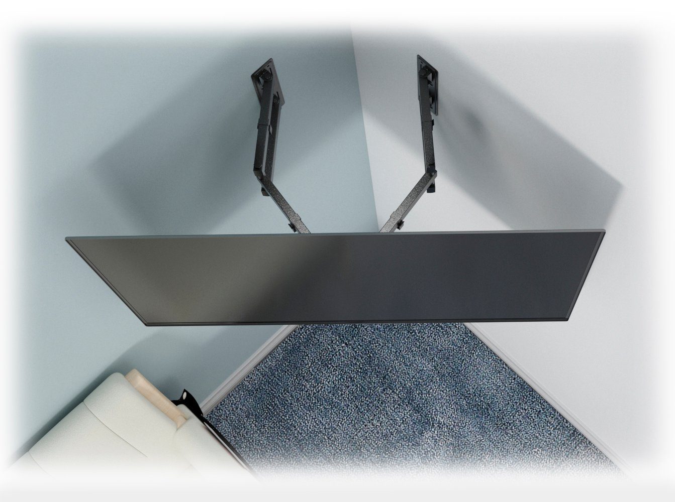 my wall Wandhalterung HP 51 L, (bis 70,00 Zoll, extrem beweglich, für Wand- oder Eckmontage)