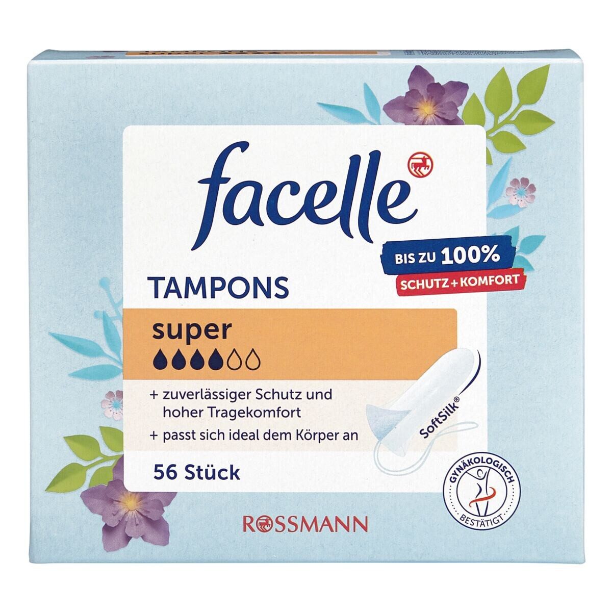 facelle Tampons Super, Super Gr., 56er Pack
