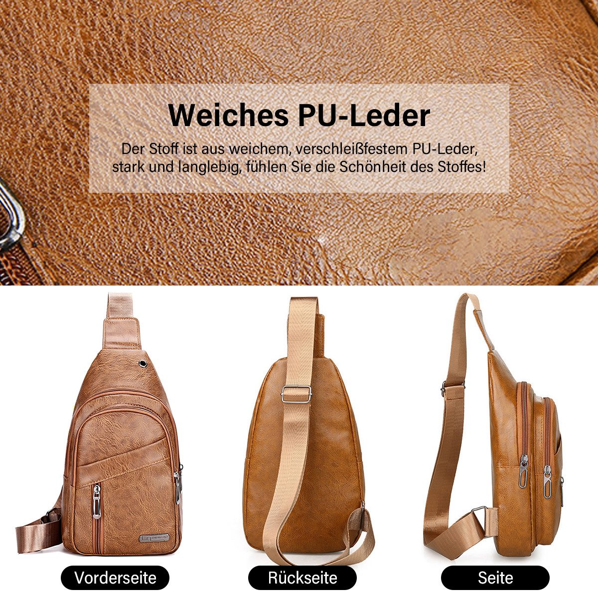 ZEUOPQ Schultertasche Brusttasche Umhngetasche Sling Crossbody günstig online kaufen