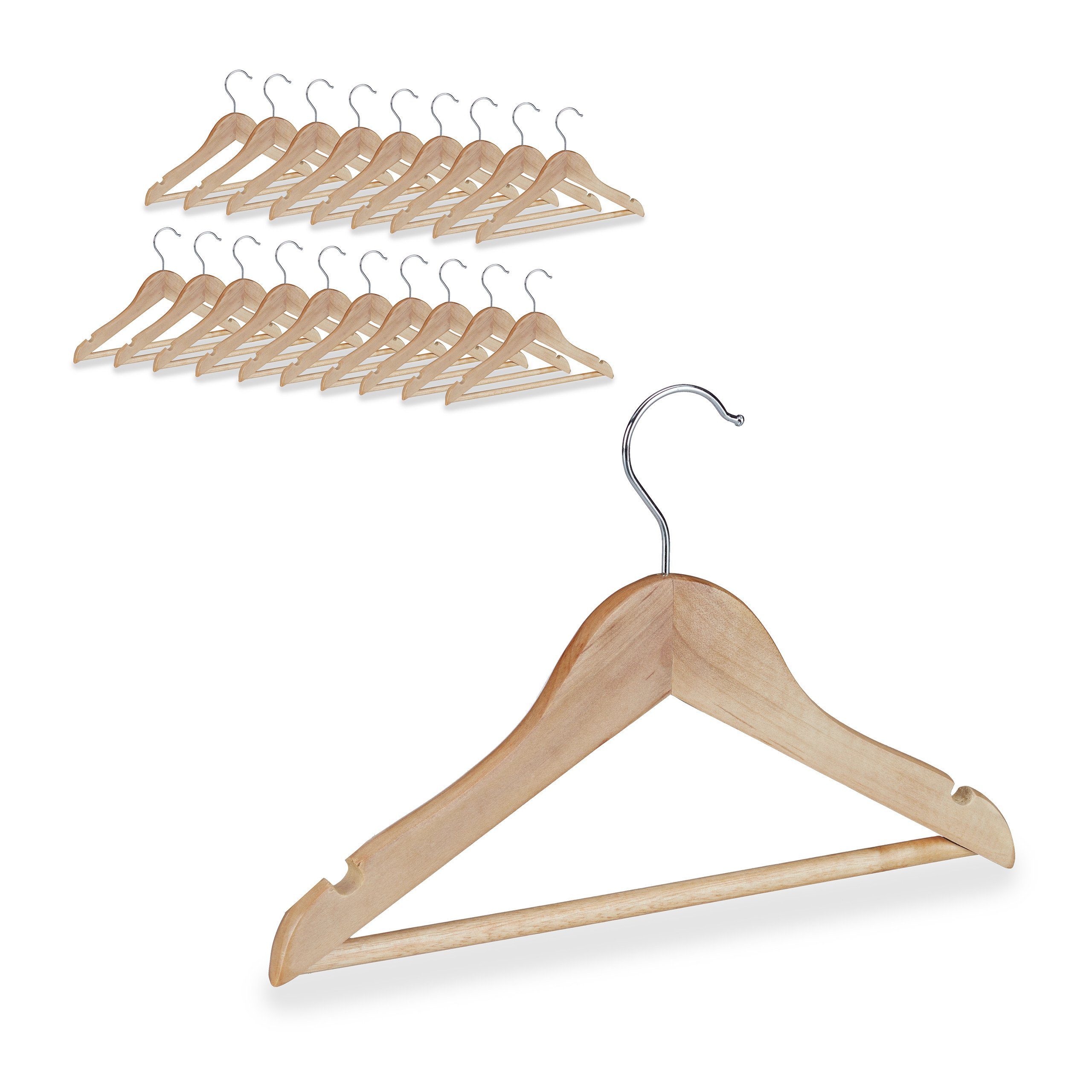 relaxdays Kleiderbügel Kinder Kleiderbügel 20er Set günstig online kaufen