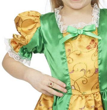 andrea-moden Kostüm Froschkönigin Märchenkostüm für Mädchen - Gold Grü