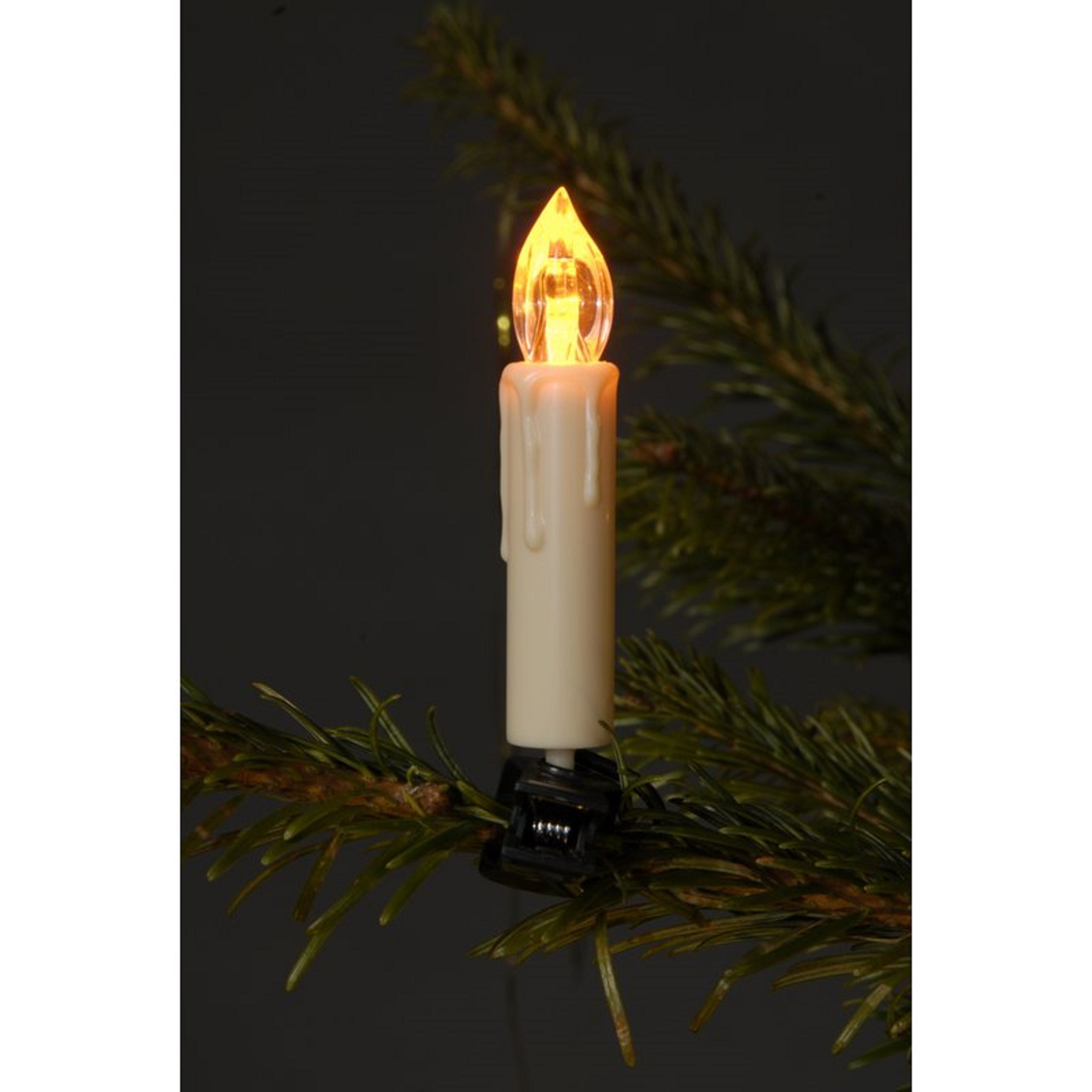 TRANGO LED-Christbaumkerzen, 24-flammig, mit Stecksystem Innenbereich Weihn günstig online kaufen