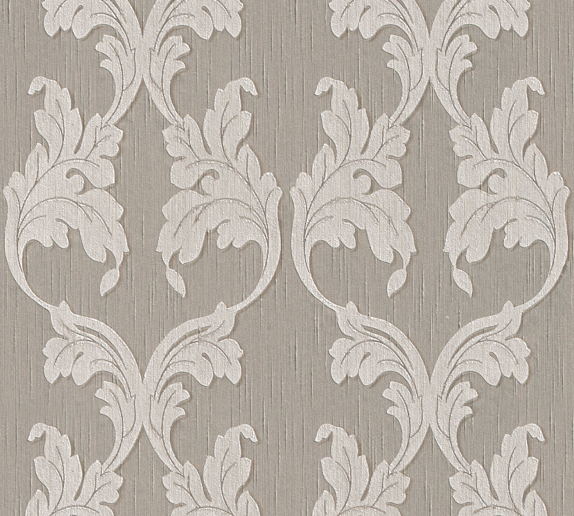 Architects Paper Textiltapete Tessuto, samtig, floral, Barock, gemustert, Tapete Barock Tapeten Wohnzimmer Schlafzimmer Küche modern Flur Design