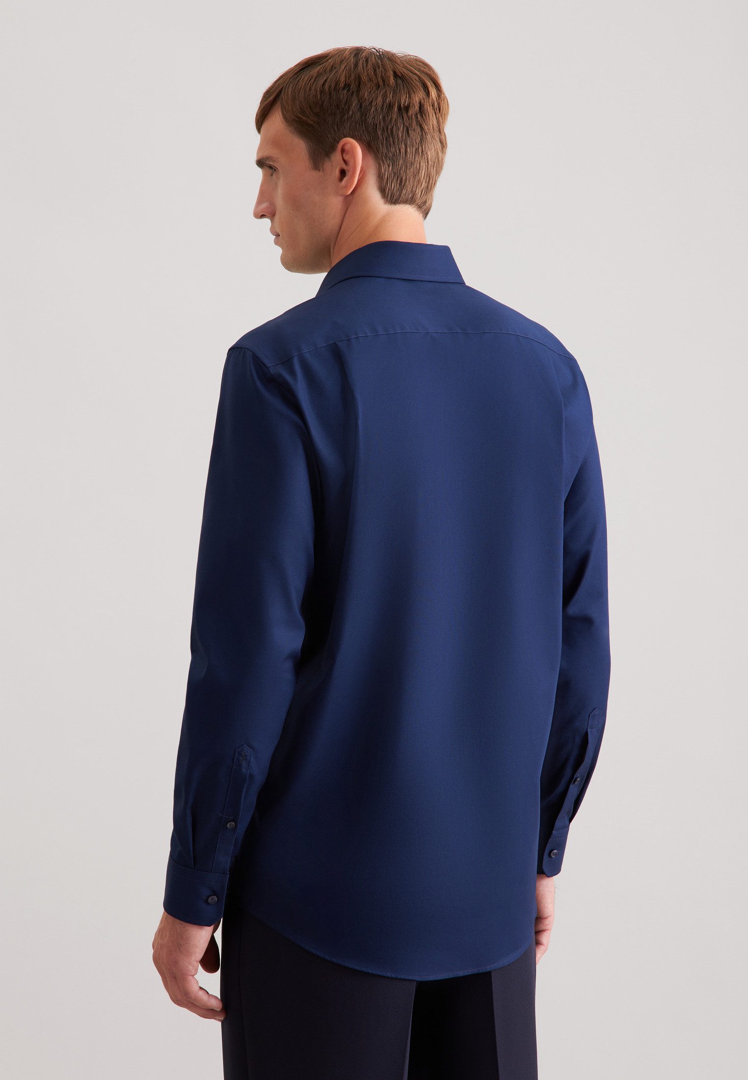 seidensticker Businesshemd Schwarze Rose Regular 1/1 Kentkragen Uni