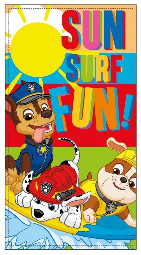 Sun City Badetuch Paw Patrol Strandtuch Handtuch 140 x 70 cm Strandlaken Duschtuch, (1-St)