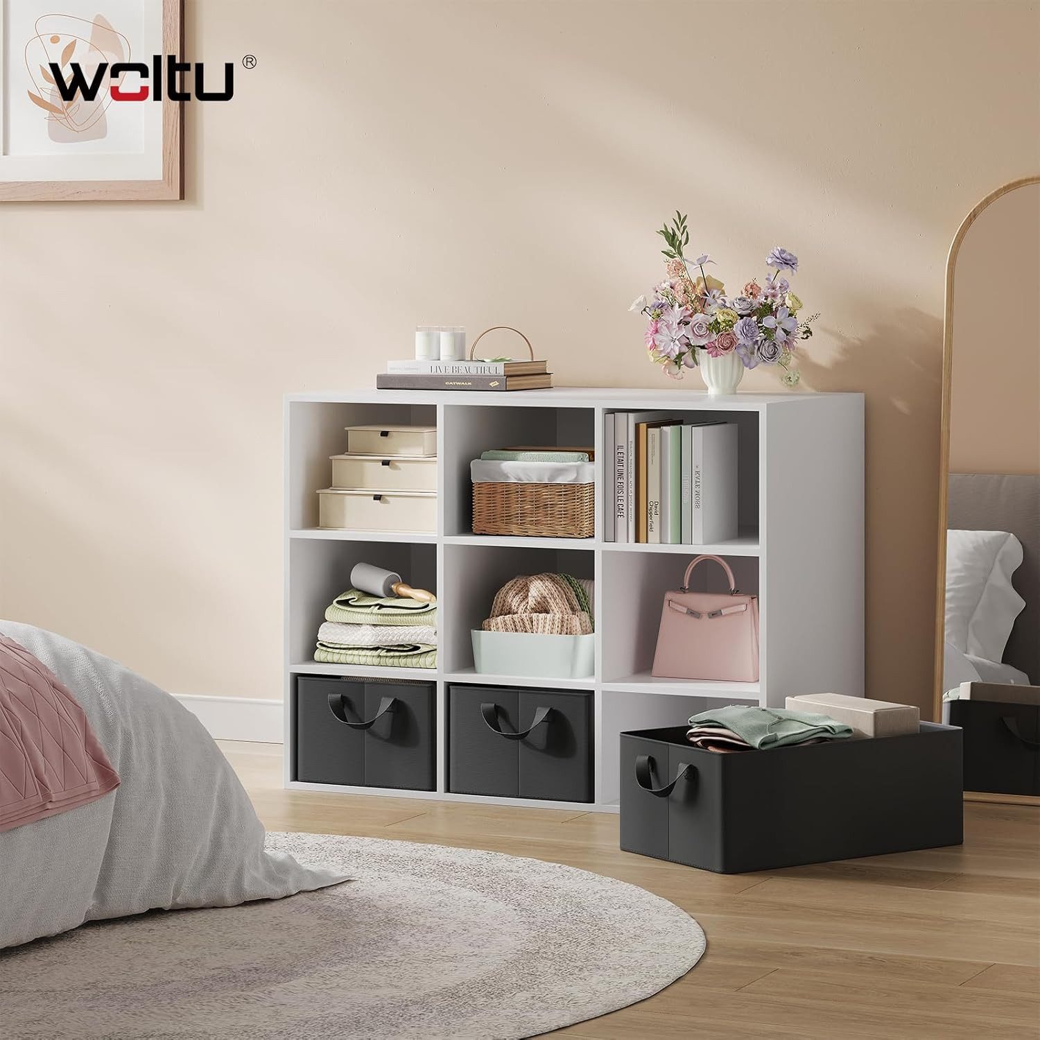 Woltu Aufbewahrungsbox (3 St), mit Griffen, für Schlafzimmer, Arbeitszimmer günstig online kaufen