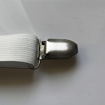 Spannbettlaken Bettlakenspanner verstellbares Gummiband mit Metallclip (2 Stück), FELIXLEO