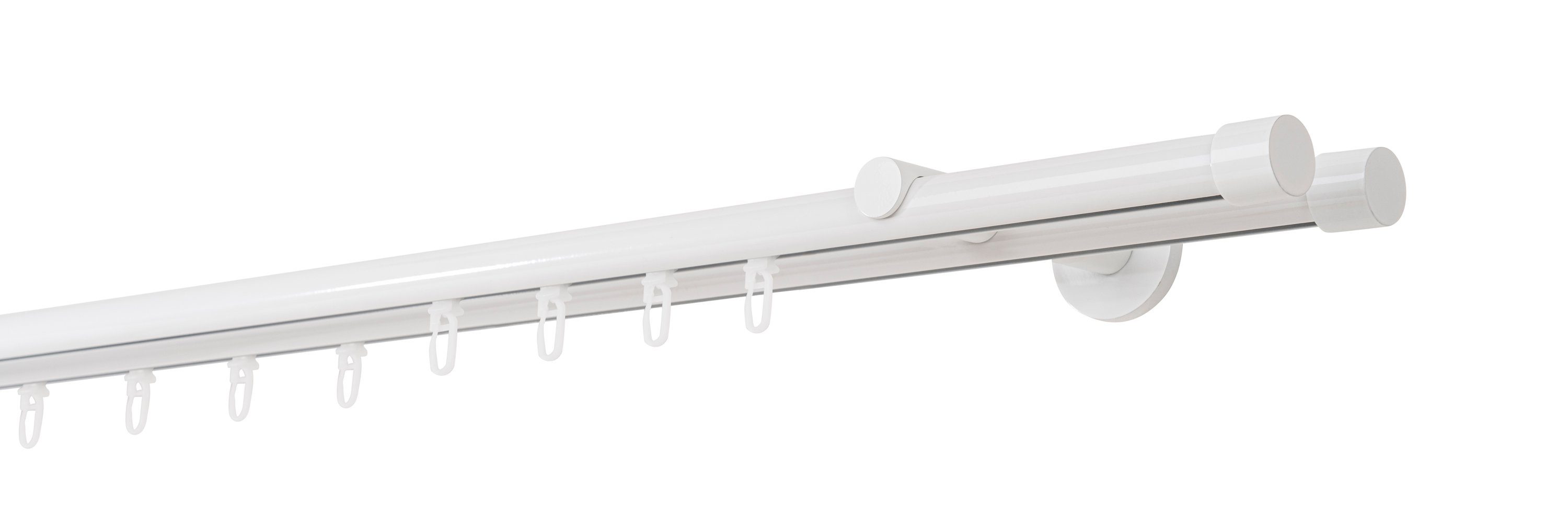 ondeco Gardinenstange Profil Wandabstand 12cm Kappe, günstig online kaufen