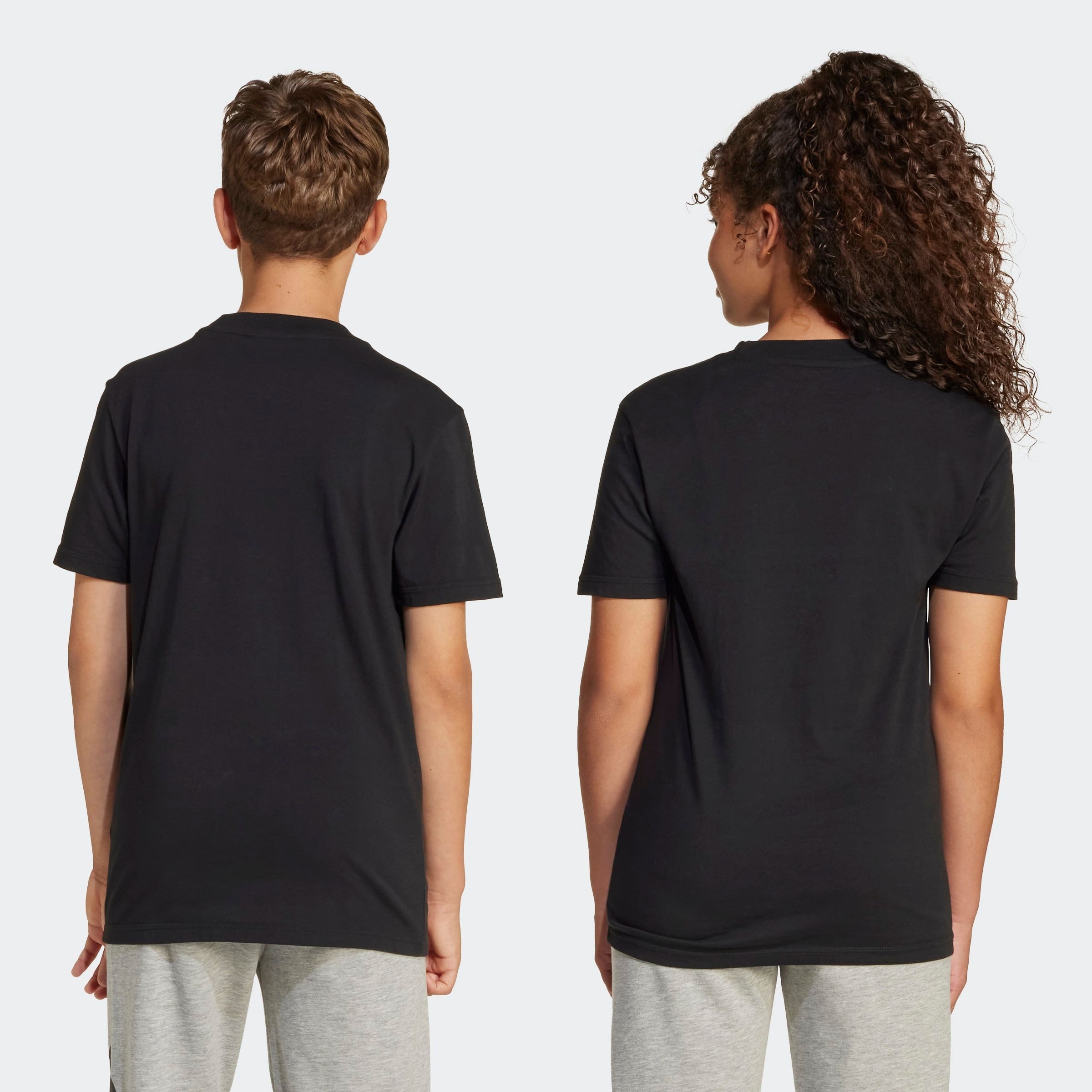 adidas Sportswear T-Shirt J LIN TEE 160 für Kinder, mit Rundhalsausschnitt, ohne Verschluss, aus Baumwolle