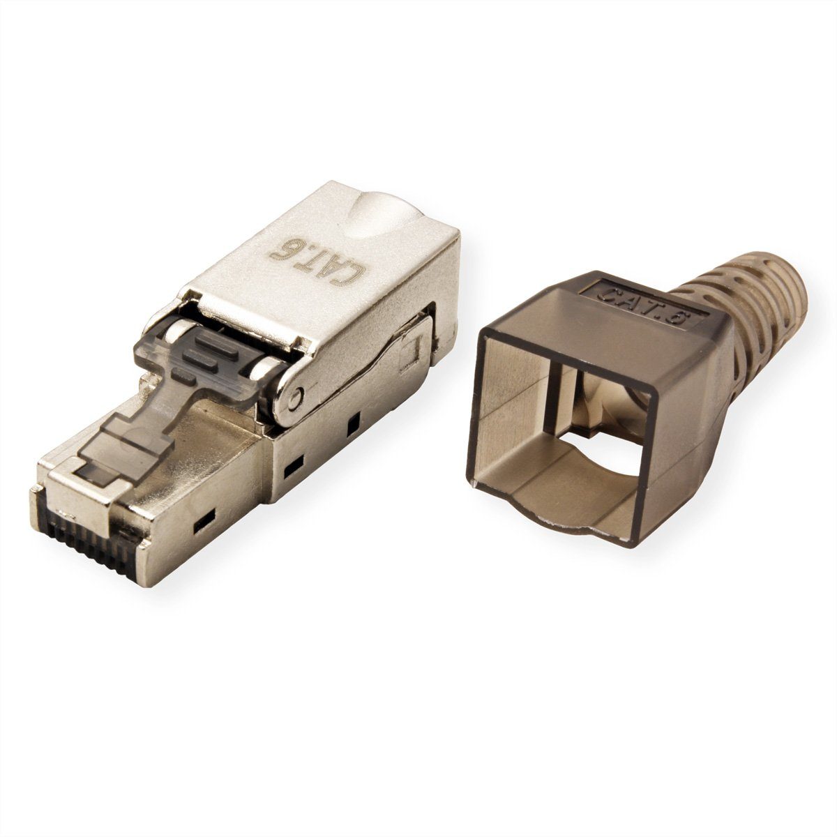 VALUE feldkonfektionierbarer RJ-45 Stecker Cat.6 (Class E), STP Netzwerk-Panel