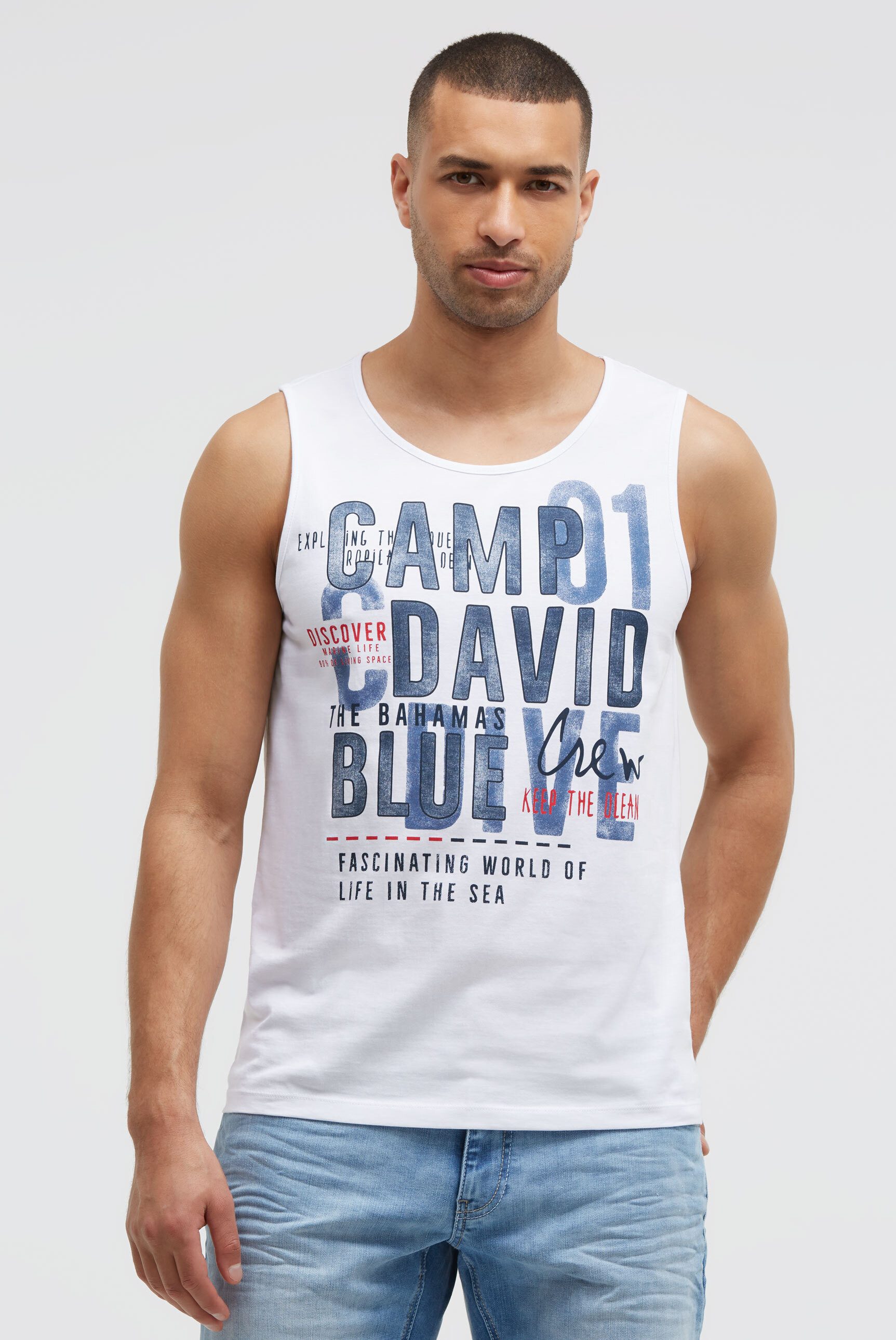 CAMP DAVID Tanktop aus Baumwolle