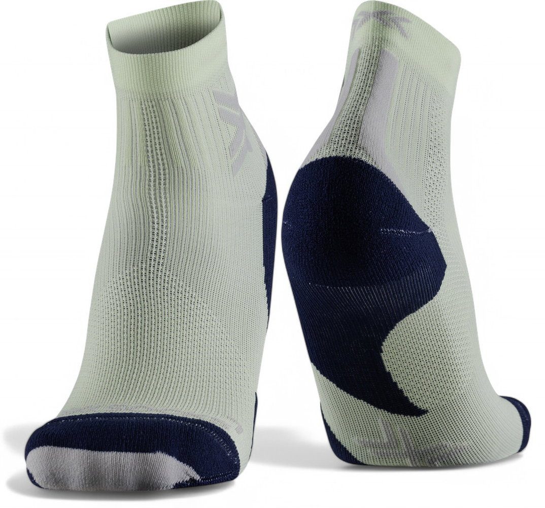 Laufsocken Run Discover Ankle fluo neo limegrün/schwarz Herren - 1 Paar