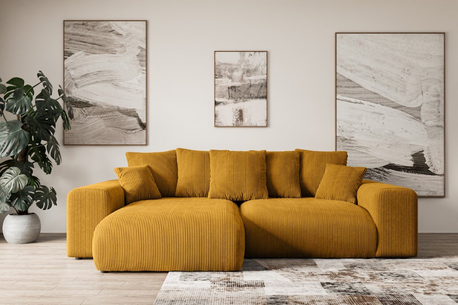 ALTDECOR Ecksofa ESKAR-L, Couch mit Schlaffunktion, günstig online kaufen