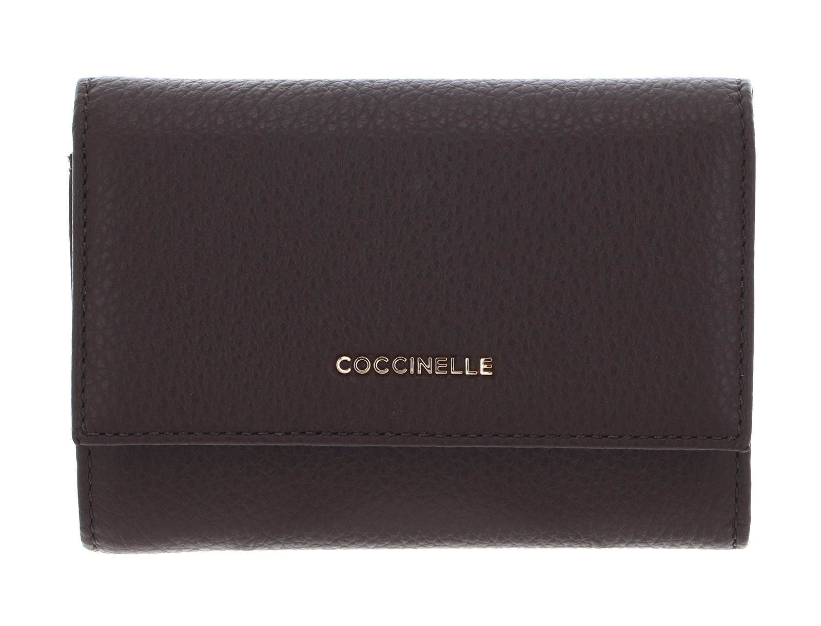 COCCINELLE Geldbörse Metallic Soft, aus echtem Rindsleder