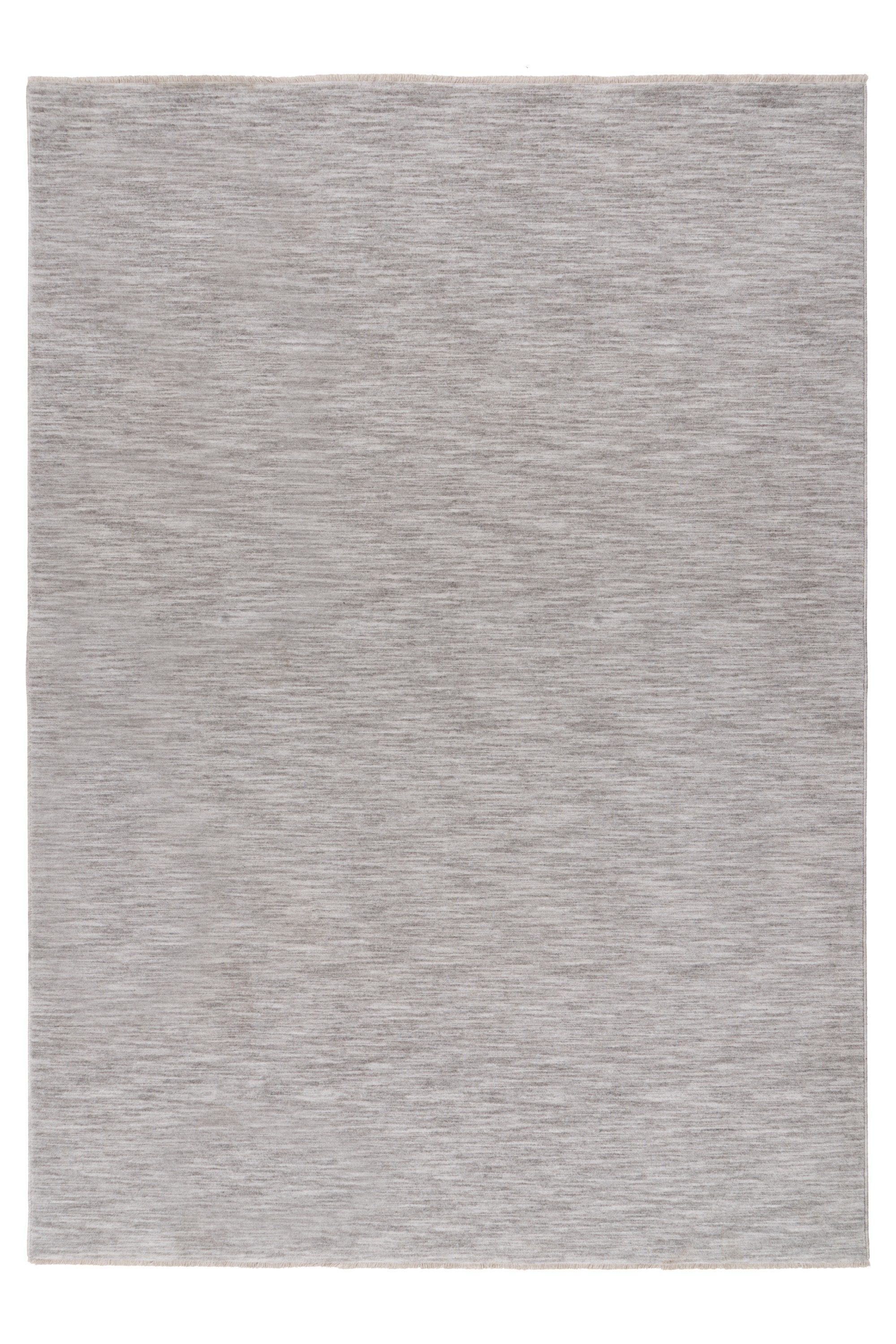 Kayoom Teppich Melt 725, rechteckig, Höhe: 9 mm, weicher Kurzflor, meliert, mit Fransen, Wohnzimmmer