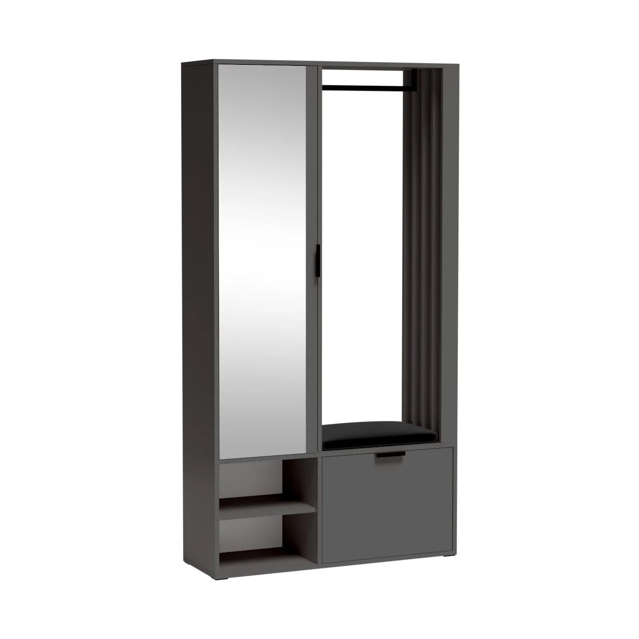 Beautysofa Garderobenschrank LIMO PLUS mit Spiegel günstig online kaufen