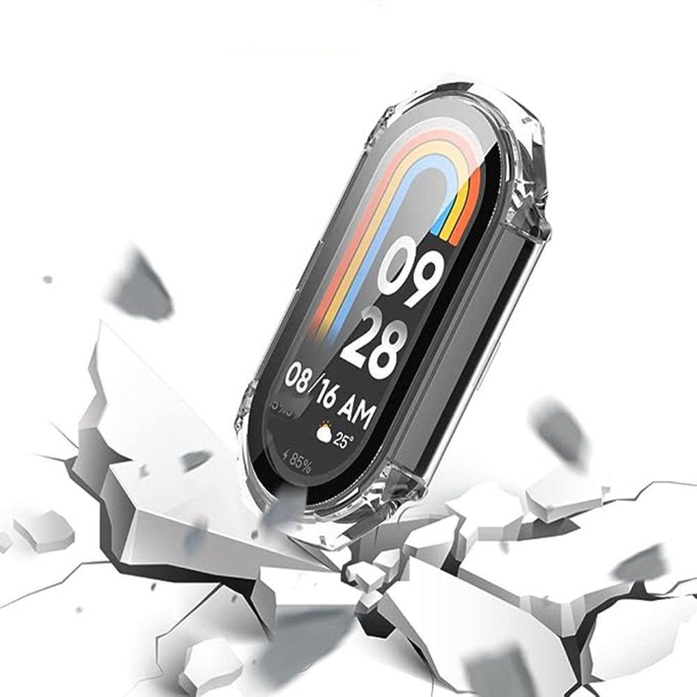 FELIXLEO Uhrenarmband Kompatibel mit Xiaomi die Schutzabdeckung transparent ist 8, Mi Volume