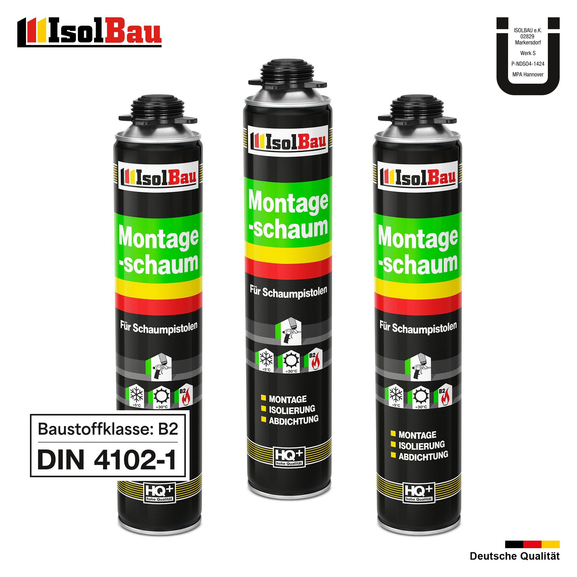 None Fenster Pistolenschaum 3 x 750 ml Montageschaum Zargenschaum Bauschaum günstig online kaufen