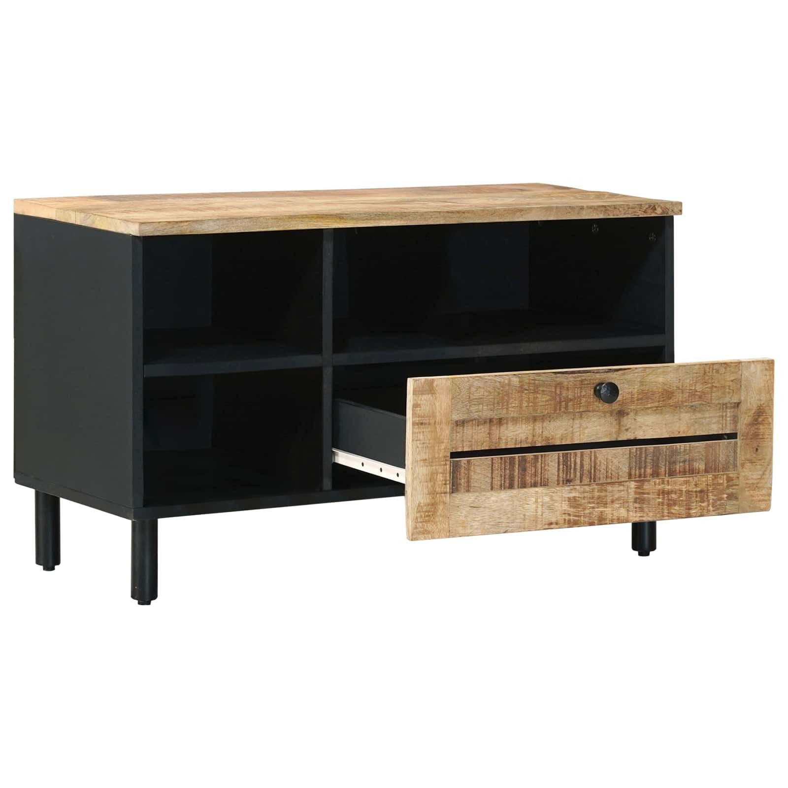 vidaXL Schranksystem Stauraumschränke Braun 80 x 33,5 x 46 cm Massivholz (1-St)