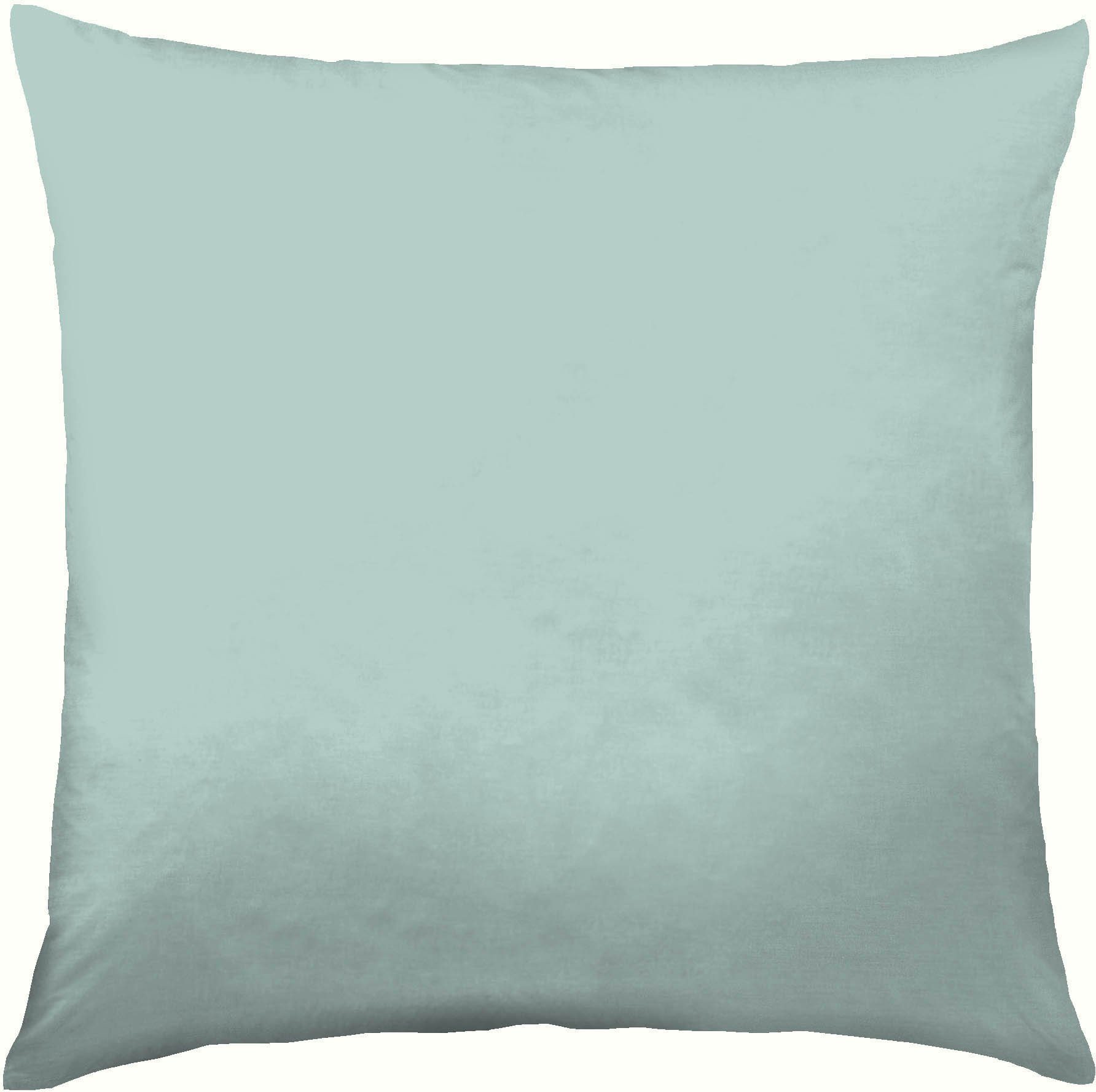 Kaeppel Kissenbezug Uni Mako-Satin, 100% Baumwolle, (1 Stück), Kissenhülle in vielen schönen Farbtönen mit Reißverschluss