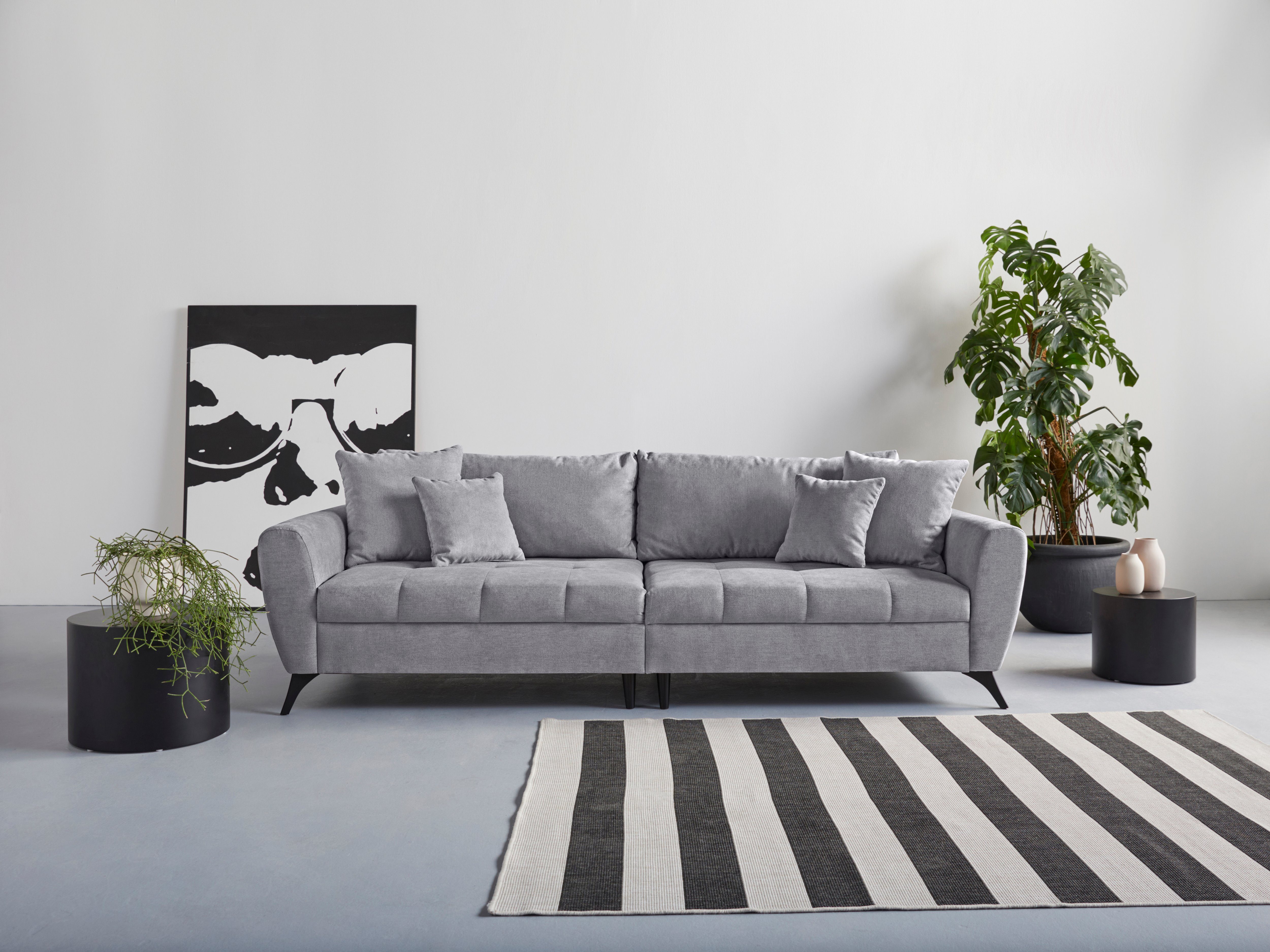 INOSIGN Big-Sofa clean-Bezug pro 140kg Lörby, bis mit Sitzplatz, auch Belastbarkeit Aqua