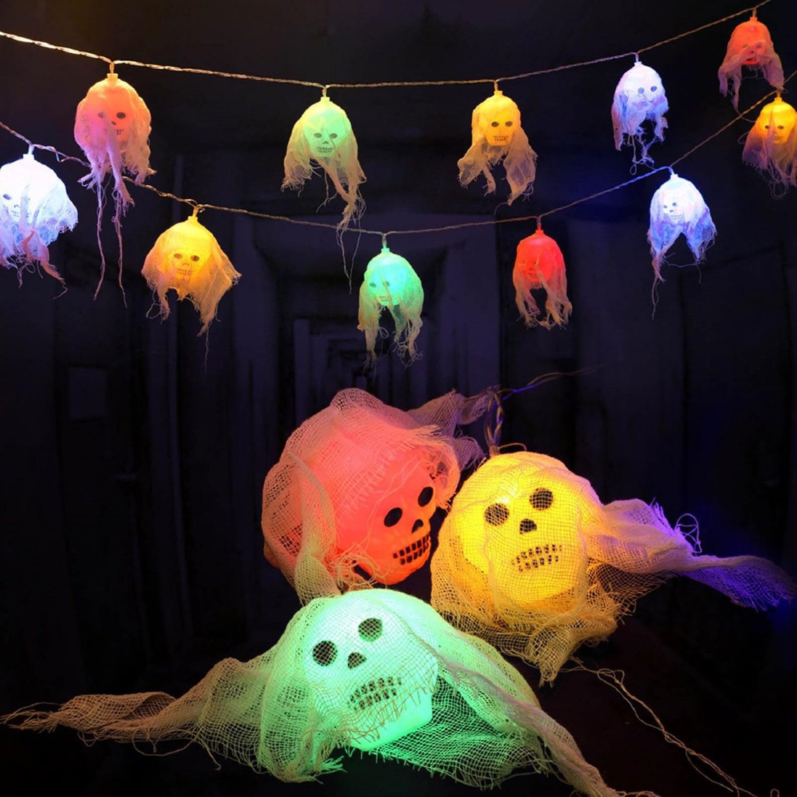 Qualra LED-Lichterkette Halloween 10LEDs 2.5M Lichterkette günstig online kaufen